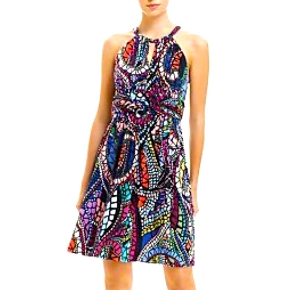 Chequer Mosaic Dress Size 4 Cocktail Wedding Guest